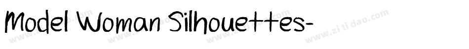 Model Woman Silhouettes字体转换